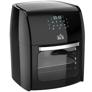 HOMCOM 12L Air Fryer Oven with 8 Preset Modes Rapid Air Circulation 1800W Black - Picture 1 of 9