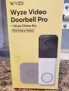 Wyze Video Doorbell Pro + Chime Pro - White/Grey - Wire-Free or Wired (WWVDP-RB) - Picture 1 of 4