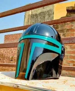 Mandalorianer Stahlhelm Tragbare Armor Boba Fett Film Larp Cosplay Kostüm - Bild 1 von 7
