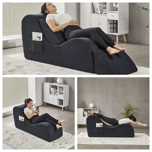 Chaise Lounge Divan Bed Yoga Sofa Sex Chair Yoga Recliner Curved Sofa Yoga Chair - Picture 1 of 15