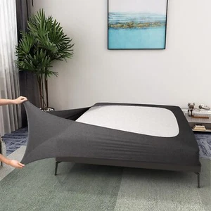 Alyvia Spring Box Cover Full Size - Jersey Full/Full XL, Heather Gray  - Picture 1 of 5