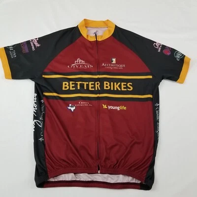 AB Pro Bike Cycling Jersey Zip Front 3 Pouches Short Sleeve Size 3XL - Image 1 of 4