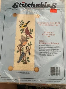 Stitchables "Feathered Friends" Counted Cross Stitch #72013 Bell Pull Collection - Picture 1 of 10