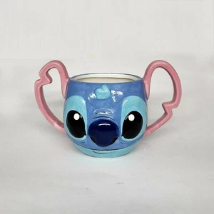 Tazza da tè in ceramica figurale Disney Lilo & Stitch 3D blu rosa - Foto 1 di 9