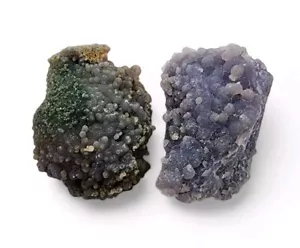 Cristales botrioidales de calcedonia de uva 30,2 gramos. Lote de 2 piezas. - Imagen 1 de 2