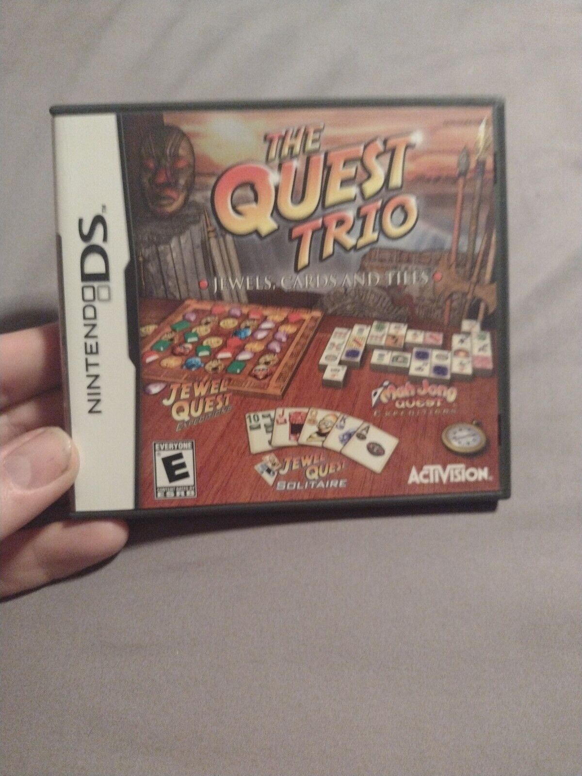 The Quest Trio: Jewels, Cards, and Tiles (Nintendo DS) Free Shipping