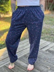 Vintage 90s Lady Footlocker Floral Sweatpants  - Picture 1 of 8