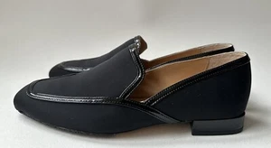 DONALD PLINER REZZA Black Leather Loafers Flat Shoes Size 9.5 M -B14 - Picture 1 of 10