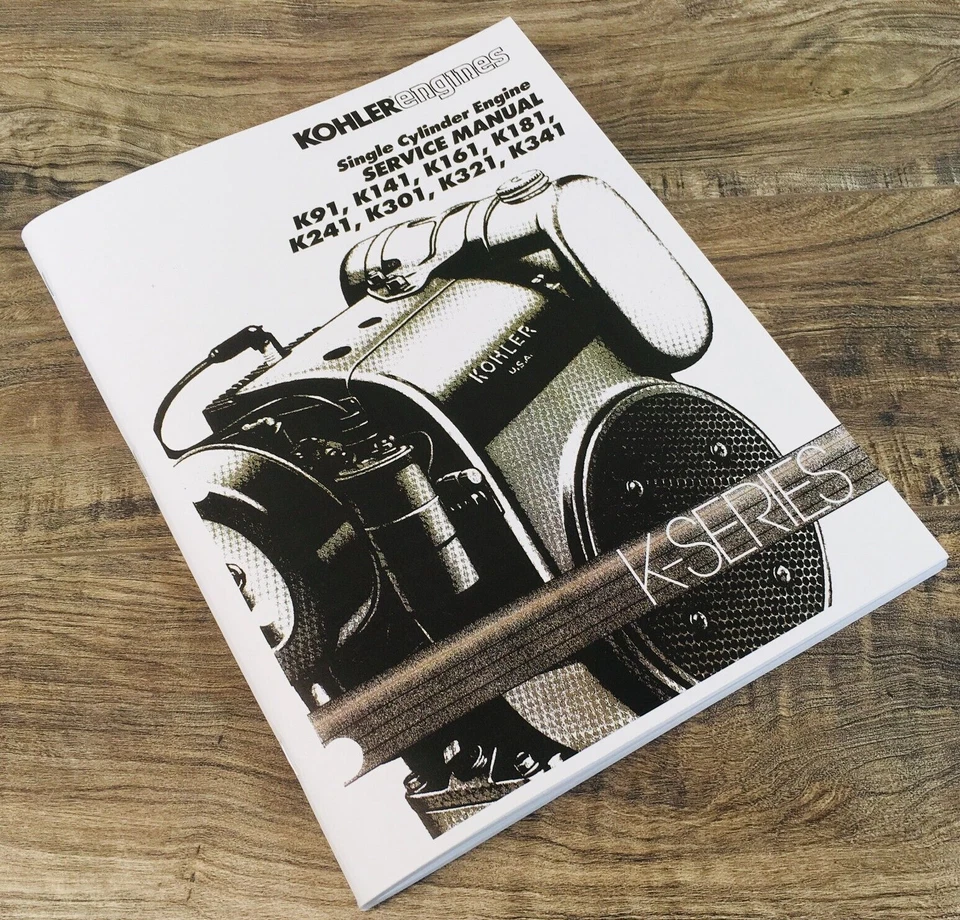 Kohler Engine Service Manual K181 K241 K301 K321 K341 Repair Shop Overhaul Book - Image 1 of 4