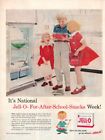 Vintage Advertising Print Jell-O It's National For After School Snacks Week 1959