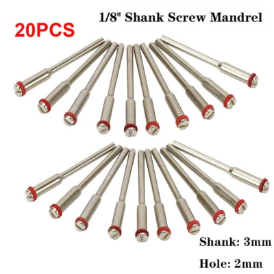 20Pcs Screw Mandrel 3mm Shank Cut-off Wheel Holder For Dremel Rotary Shaft Tool - Image 1 of 4
