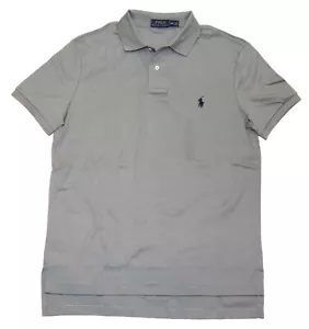 $85 Polo Ralph Lauren Men Cotton Short Sleeve Pullover Shirt Charcoal Gray Small - Picture 1 of 2