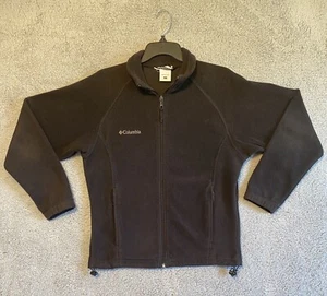 Columbia Fleece Jacket Womans Medium Black Full Zip - Picture 1 of 18