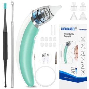 Ear Vacuum Wax Remover Tool - 5 Levels Strong Suction, Silicone Tip -NEW-J - Picture 1 of 10