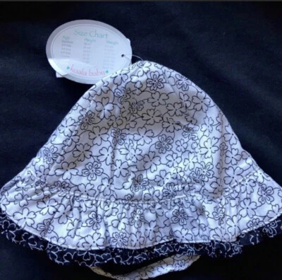 Chapéu de Sol Koala Baby 3 6 9 Meses Bebê Menina Floral Queixo Alça Presente para Bebê - Imagem 1 de 4