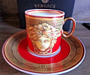Versace Espressotasse 2 tlg, Amplified Golden Coin, neu OVP - Bild 1 von 3