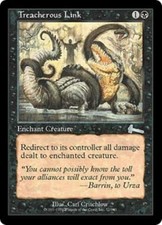 WOTC MtG Urza's Legacy Treacherous Link (U) (Foil) EX