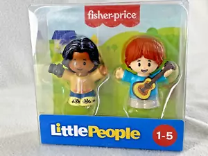 Fisher Price Little People Camera Girl Guitar Girl 2 Pack Figures Story Starts - Picture 1 of 9