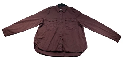 Sonoma  Blazer Womens Size Xlarge Burgundy Long Sleeve Chest Pocket - Image 1 of 4