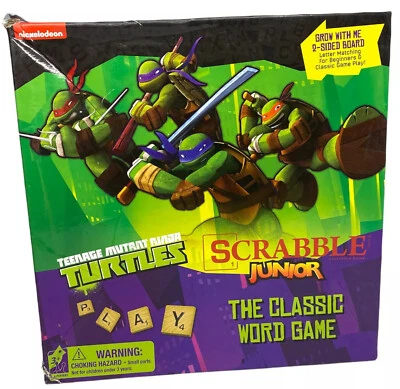 Teenage Mutant Ninja Turtles Scrabble Junior Game - 97% COMPLETE - EUC - Image 1 of 4