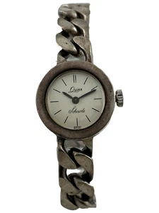 Damenarmbanduhr Quinn Scheurle Handaufzug FHF 69-21 0,925er Silber, funktioniert - Picture 1 of 5