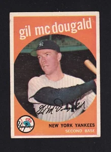 1959 Topps Set-Break #345 Gil McDougald VG-VGEX (Crease) *AJMCARDS* - Bild 1 von 2