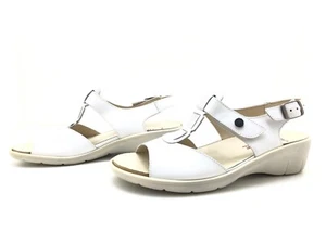 Goldkrone Damen Sandalen Gr. 37,5 Sandalette Riemchensandale Komfortschuhe Weiß - Bild 1 von 4