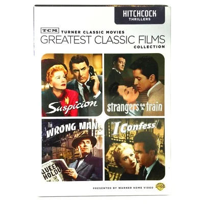Suspicion/ Strangers On Train/ I Confess/ Wrong Man (2-Disc DVD, 1941) NEW ! - Image 1 of 3