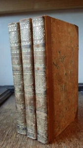 1824 ST RONAN'S WELL - WALTER SCOTT - THREE VOLS. 1ST EDITION - LEATHER - Imagen 1 de 19