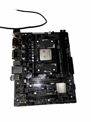 Asus A68HM-K Motherboard complete with CPU, I/O Back Plate& DDR3 8GB Ram Adata - Image 1 of 3