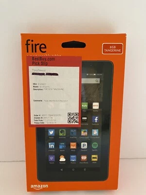Amazon Fire 7” Tablet (5th Gen.) 8 GB Quad Core Front Rear Cam Micro SD Slot - Image 1 of 4
