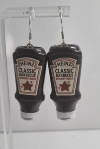 Paar Heinz Classic Grill Ohrringe Handarbeit 5 cm Fun Party Licht - Bild 1 von 2