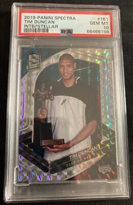 2019-20 Panini Spectra Tim Duncan 2002-03 Interstellar 20/49 PSA 10 Wembanyama - Picture 1 of 2