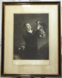 Antique mezzotint print 1797 The Falconer James Northcote famous - Picture 1 of 5