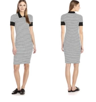 Vestido a rayas blanco y negro Three Dots Foto 1 de 4