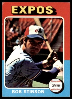 1975 Topps Bob Stinson . Montreal Expos #471 - Image 1 of 2