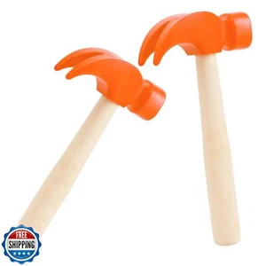 2 Pack Wooden Hammer Toys Simulation Hammers Maintenance Tools Educational To - Picture 1 of 5