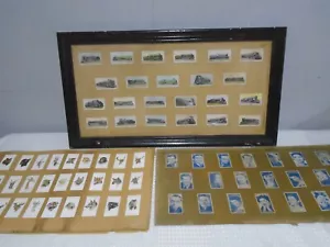 TARJETAS DE CIGARRILLO VINTAGE 3 ENMARCADAS, JUGADORES, CARRERAS TURF y VOLUNTADES - Imagen 1 de 10