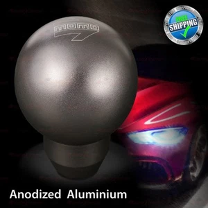 Compatible with 5 or 6 Speed MT Vehicles GREY Anodized Aluminum Gear Shift Knob - Picture 1 of 7
