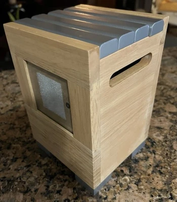 Caixa de álbuns de fotos de madeira com álbuns de retirada - Imagem 1 de 4