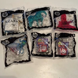 2009 Avatar Film McDonalds Happy Meal Spielzeug 5er Set James Cameron neu versiegelt - Bild 1 von 2