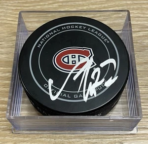 ALEX GALCHENYUK signed Montreal Canadiens Official Game Puck NHL autograph Habs - Picture 1 of 2