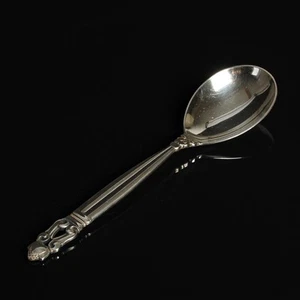 Cubiertos de plata de ley GEORG JENSEN BELLOTA KONGE 1x cuchara de azúcar decorada - Imagen 1 de 4