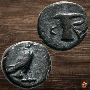 Moneta greca antica - Eolis Kyme (250-190 a.C.) Kleandros Magistrato Kyme @d97 - Foto 1 di 6