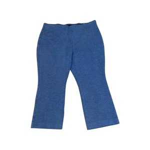 Pantalones para mujer Talbots 14P Montauk en denim brezo patada-corta tobillo pierna acampanada - Imagen 1 de 6
