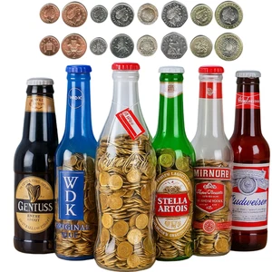 2FT/1FT Bank Bottle Box Coins Giant Money Piggy Plastic Pot Savings Brands 60cm. - Picture 1 of 19