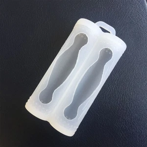 Double Battery Silicone Sleeve Cover Case For 18650 Battery Protective Bag P _pu - Afbeelding 1 van 19