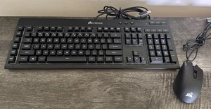 Corsair RGD wired Keyboard+ Corsair RGB wired mouse (slightly used) - Afbeelding 1 van 2