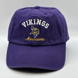 Vintage Minnesota Vikings Hat Cap Strap Back Purple NFL Football Adjustable Mens - Picture 1 of 4