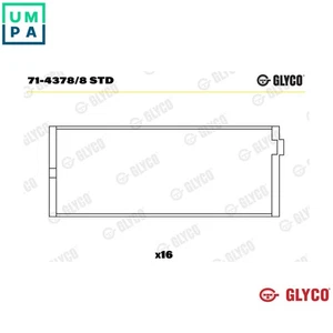 CONNECTING ROD BEARING 71-4378/8 STD STD FOR 46 D 4.6L 42/94D37L47A 3.9L 8cyl - Picture 1 of 9